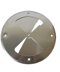 Dog Box Trailer Door Vent 7 3/4" Aluminum Wall Side Spinner