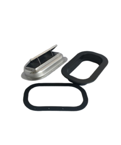 High-Profile Aluminum Popup Horse Trailer Replacement Vent Kit | Bi-Directional | Gasket & Garnish Trim