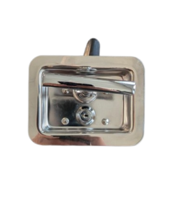 Locking Latch Handle Stainless Steel Folding T Handle 3.625" x 4.625" for Tool Box Cabinet Electrical
