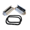 High-Profile Aluminum Popup Horse Trailer Replacement Vent Kit | Bi-Directional Air Flow with Gasket