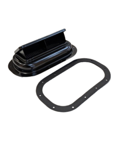 High-Profile Black Steel Popup Horse Trailer Replacement Vent Kit | Bi-Directional | Gasket