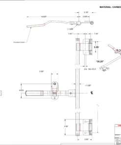 Trailer Door Latch Assembly 36" Camlock Tamperproof Hinge for Cargo Enclosed Horse Utility Fasteners-Zinc Plated - Image 2