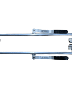 Trailer Door Latch Assembly 24" Aluminum Hinged Cam Lock 1 pair for Cargo, Enclosed, Horse Utility Trailers Aluminum Hinged