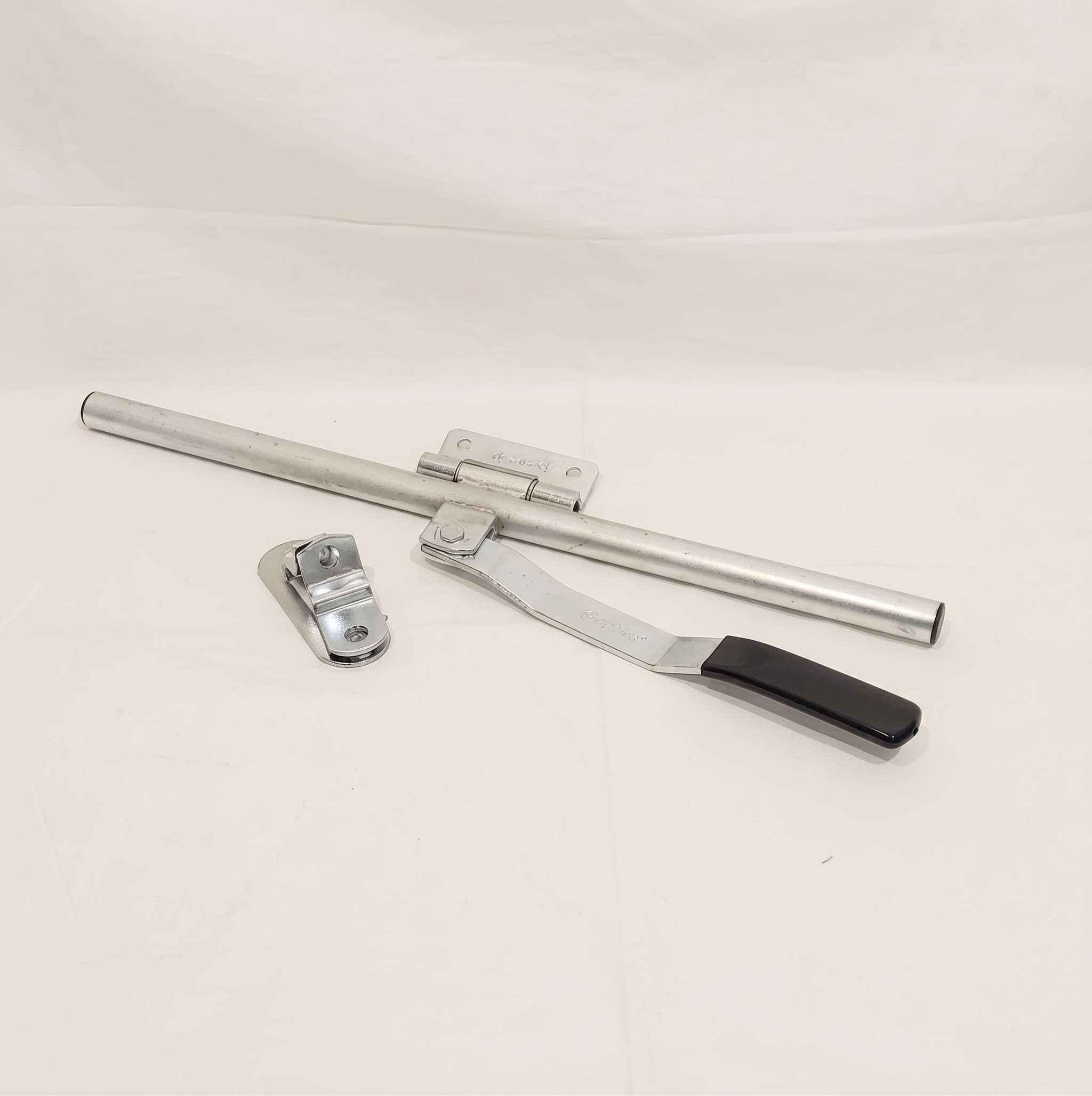Trailer Door Latch Assembly 24" Cam Lock Zinc Plated Single Hinge for Cargo Enclosed Horse Utility Trailers