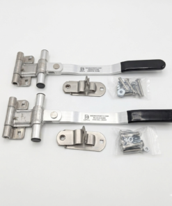5″ Aluminum Trailer Cam Bar Latch | Single Point Door Lock Assembly with Hardware | Dog Box Parts| 1 Pair