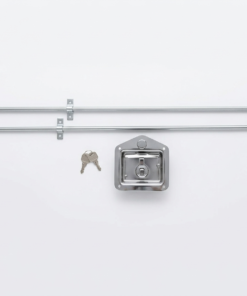 Tool Box Cabinet Latch Stainless Steel Three Point Folding T Handle Locking| (2) Connecting Rods 5/16 x 34L