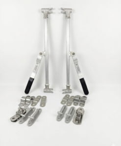 Trailer Cam Lock Latch Assembly 24" Cam Lock Claw Ends 1 pair for Cargo, Enclosed, Horse and Utility Trailers Aluminum