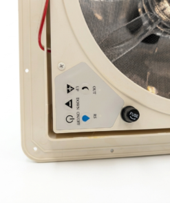 RV Camper Trailer Roof Fan 3 Speed Out 2 IN  12V 900 CFM FWD | REV Direction White Lid - Image 3